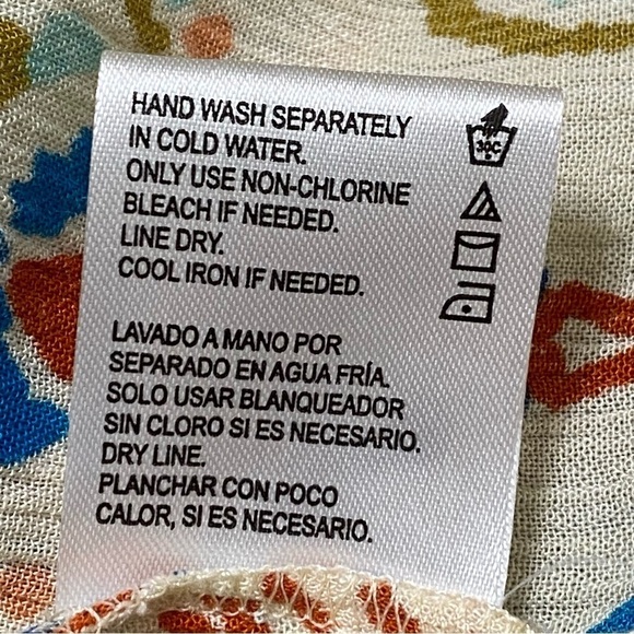 Patrons Of Peace Boho Tiered Mini Dress Adjustable Straps Retro Hippie XS - Picture 6 of 7